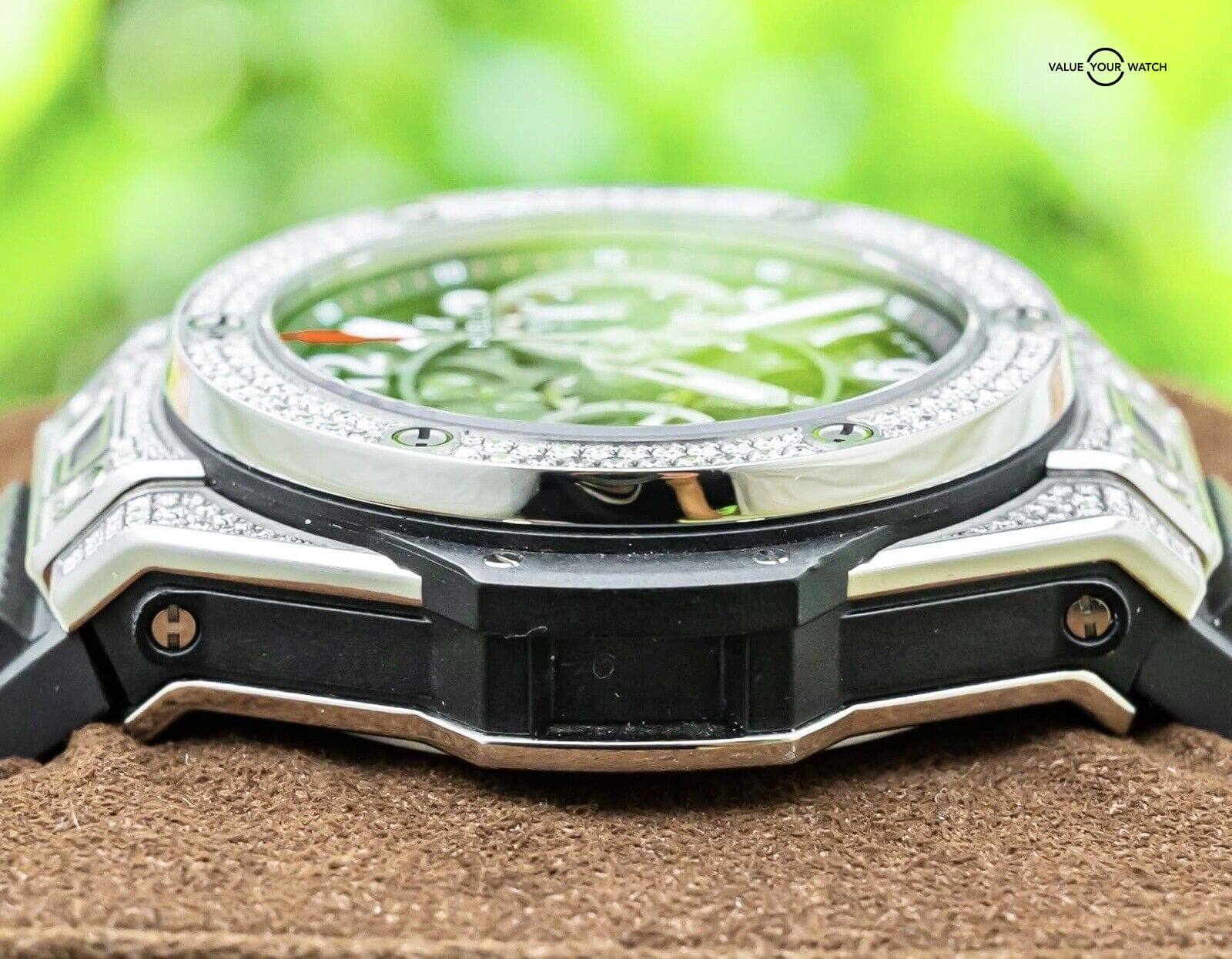 Hublot Big Bang Unico Titanium Pave Diamonds 42 mm $35K MSRP 441.NX.1170.RX.1704 - Image 6