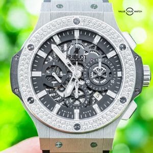 Hublot Aero Bang Big Bang 44 Steel $24K MSRP FACTORY DIAMOND 311.SX.1170.GR.1104