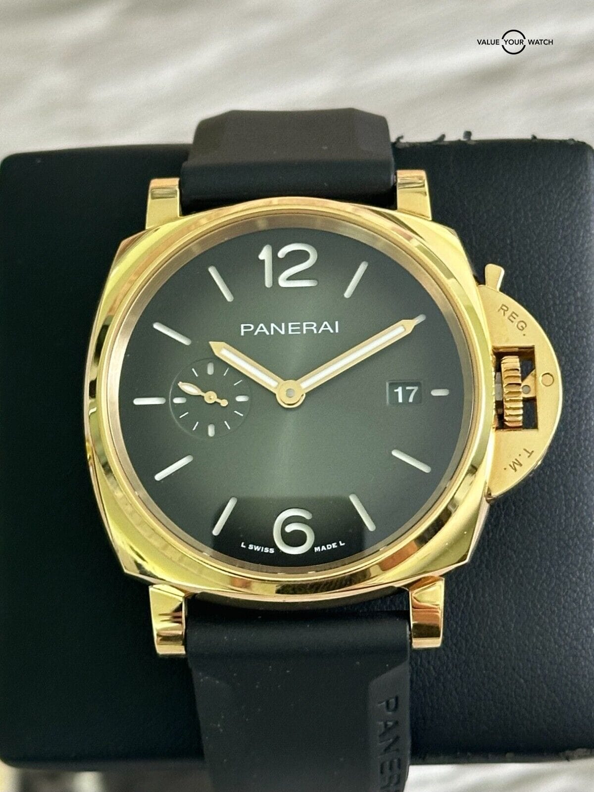 2024 Panerai Luminor Due 42mm Yellow Gold Green Dial – PAM01423 PAM1423 PAM 1423