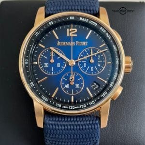 Audemars Piguet Code 11.59 Chronograph 41mm Rose Gold AP Smoked Blue 26393OR