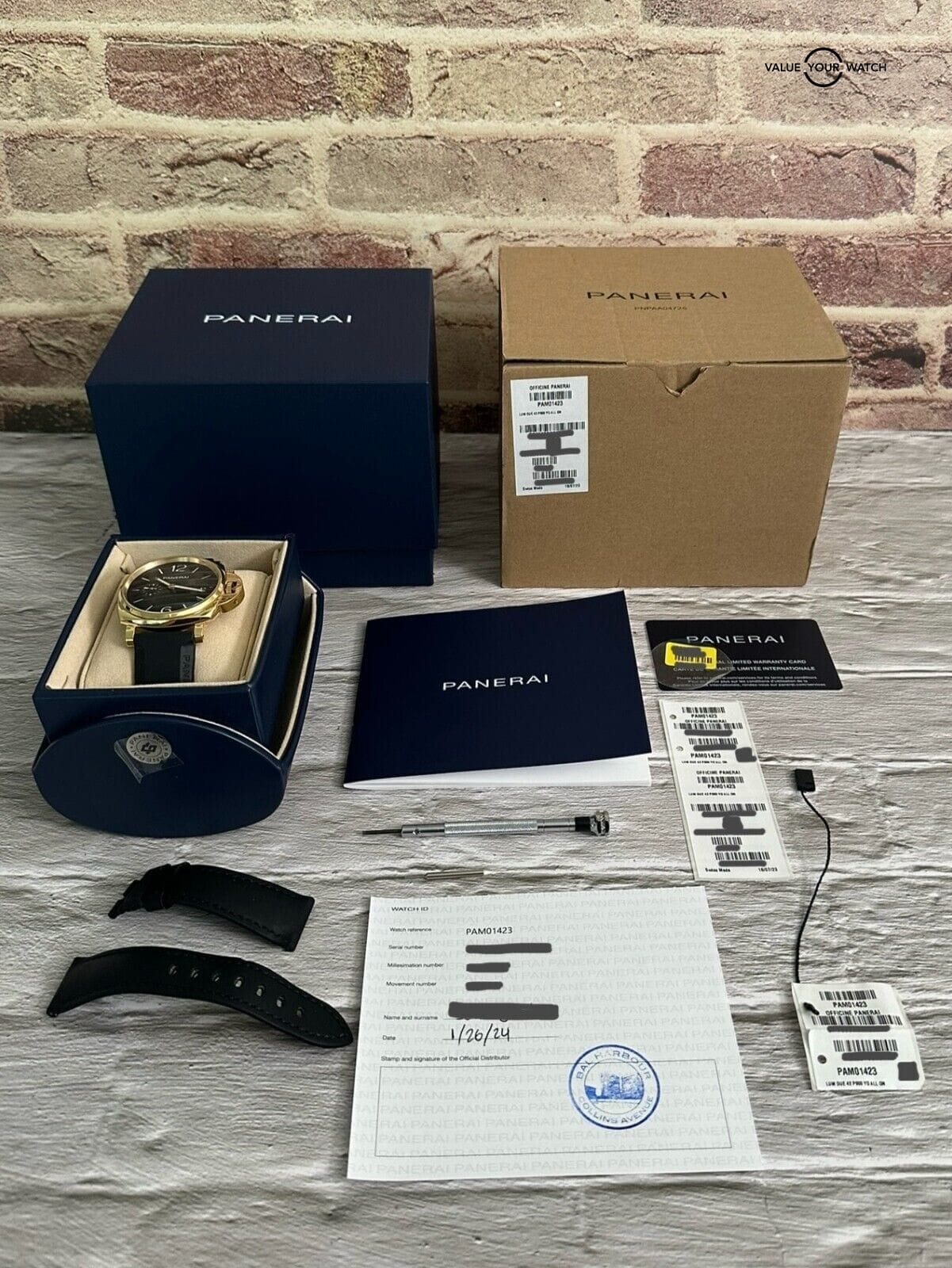 2024 Panerai Luminor Due 42mm Yellow Gold Green Dial – PAM01423 PAM1423 PAM 1423 - Image 8