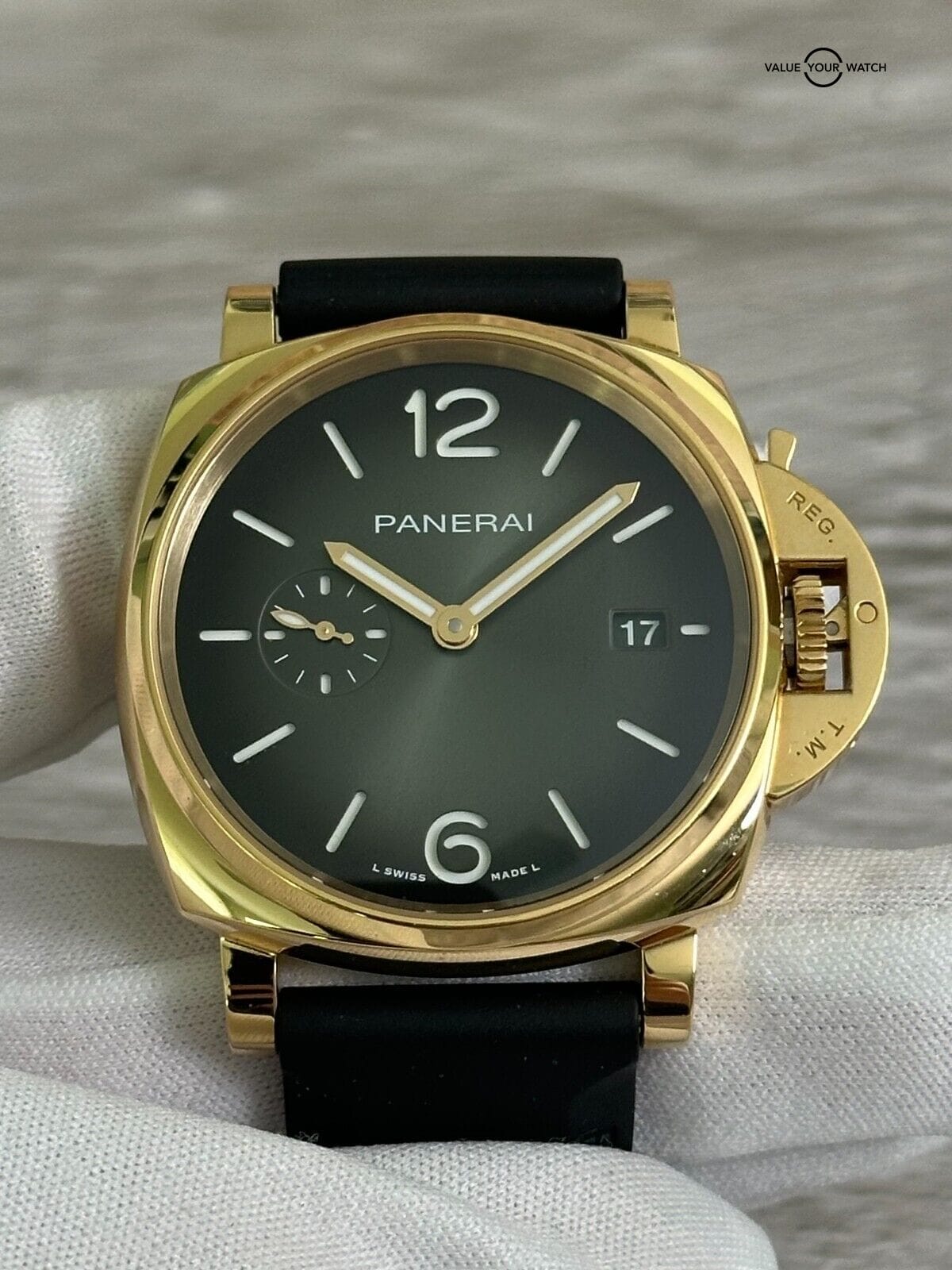 2024 Panerai Luminor Due 42mm Yellow Gold Green Dial – PAM01423 PAM1423 PAM 1423 - Image 13