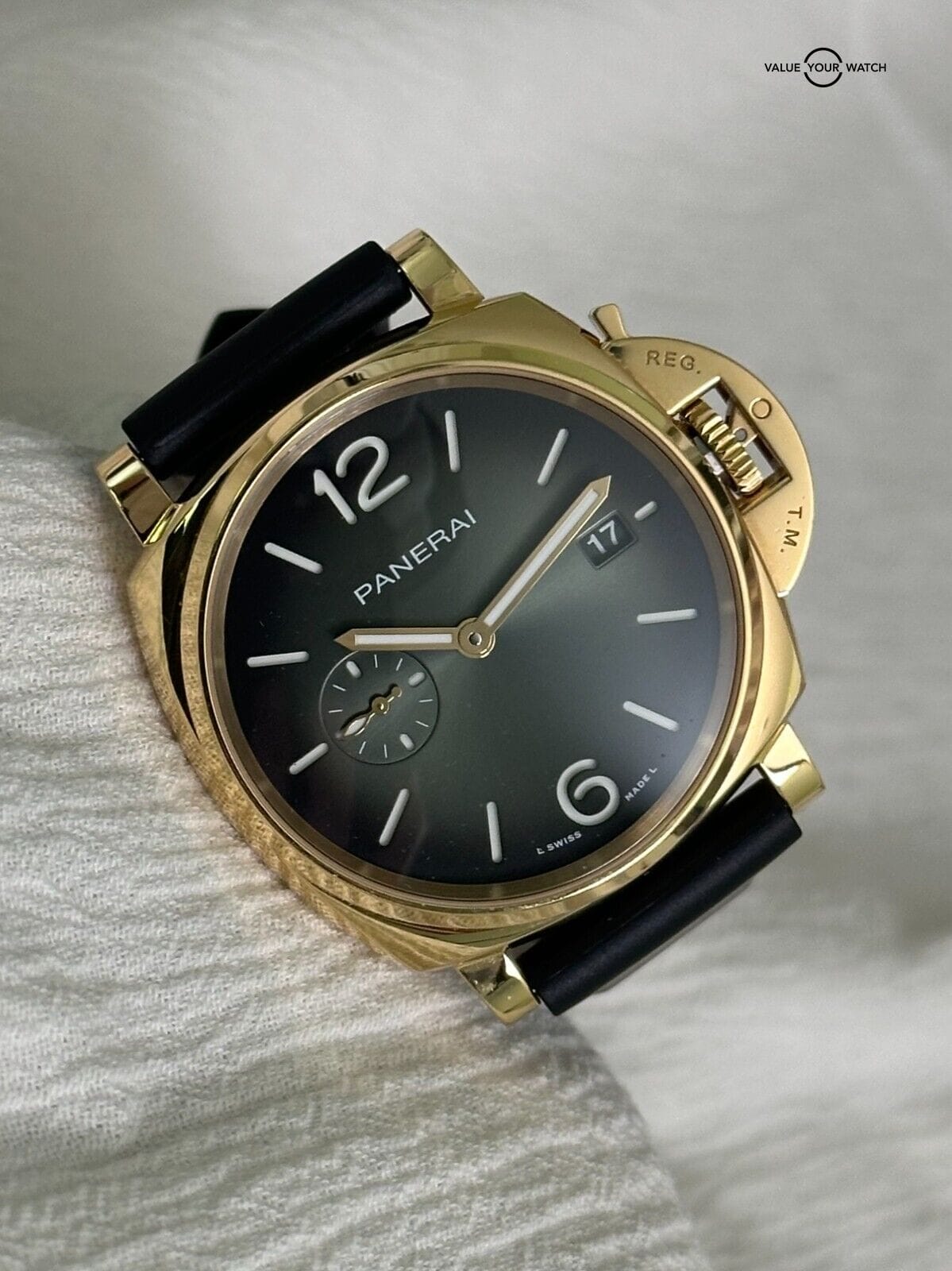 2024 Panerai Luminor Due 42mm Yellow Gold Green Dial – PAM01423 PAM1423 PAM 1423 - Image 14