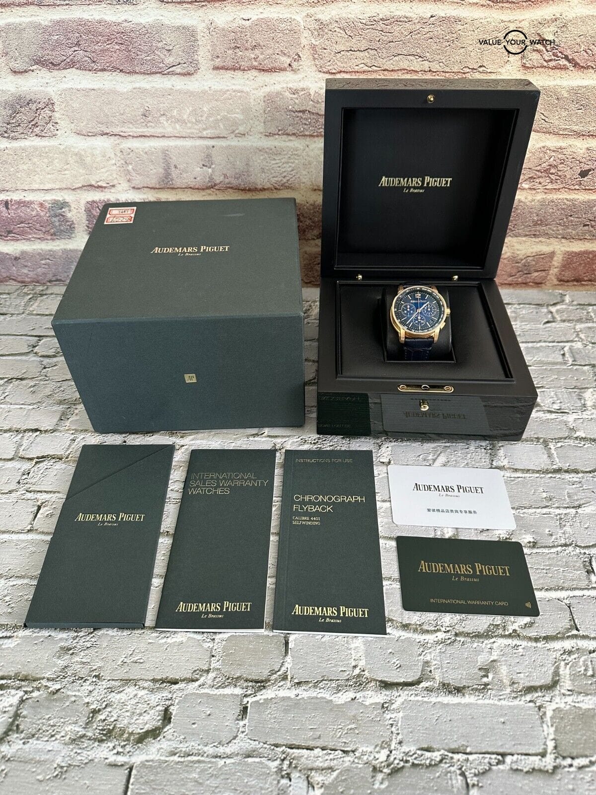 Audemars Piguet Code 11.59 Chronograph 41mm Rose Gold AP Smoked Blue 26393OR - Image 9