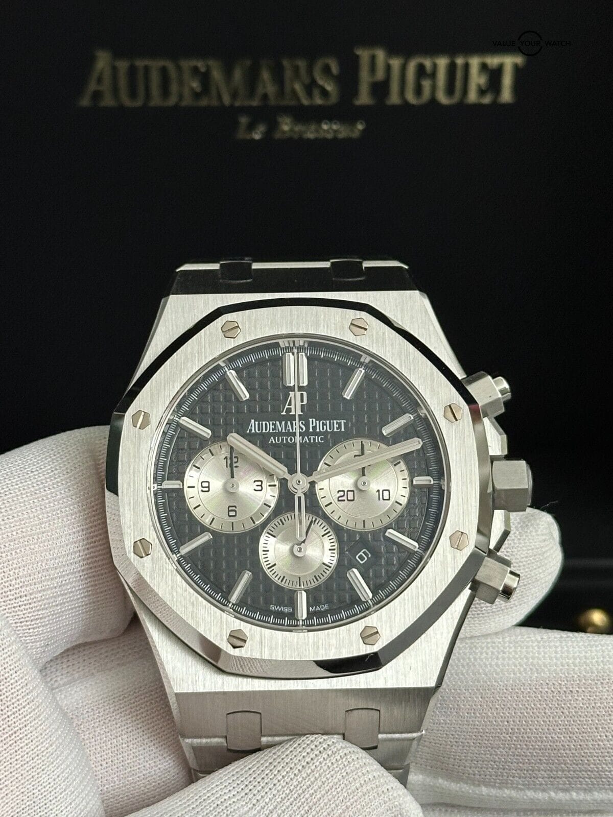 Audemars Piguet Royal Oak Chronograph 41mm AP Black Dial Reverse Panda 26331ST - Image 16