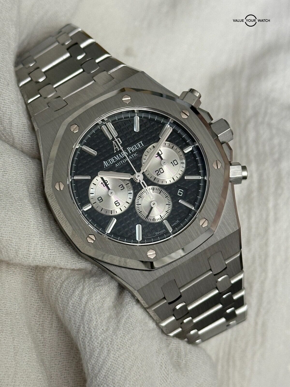 Audemars Piguet Royal Oak Chronograph 41mm AP Black Dial Reverse Panda 26331ST - Image 17