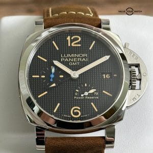 Panerai Luminor 1950 3 Days GMT Power Reserve Acciaio 42mm Hobnail PAM01537