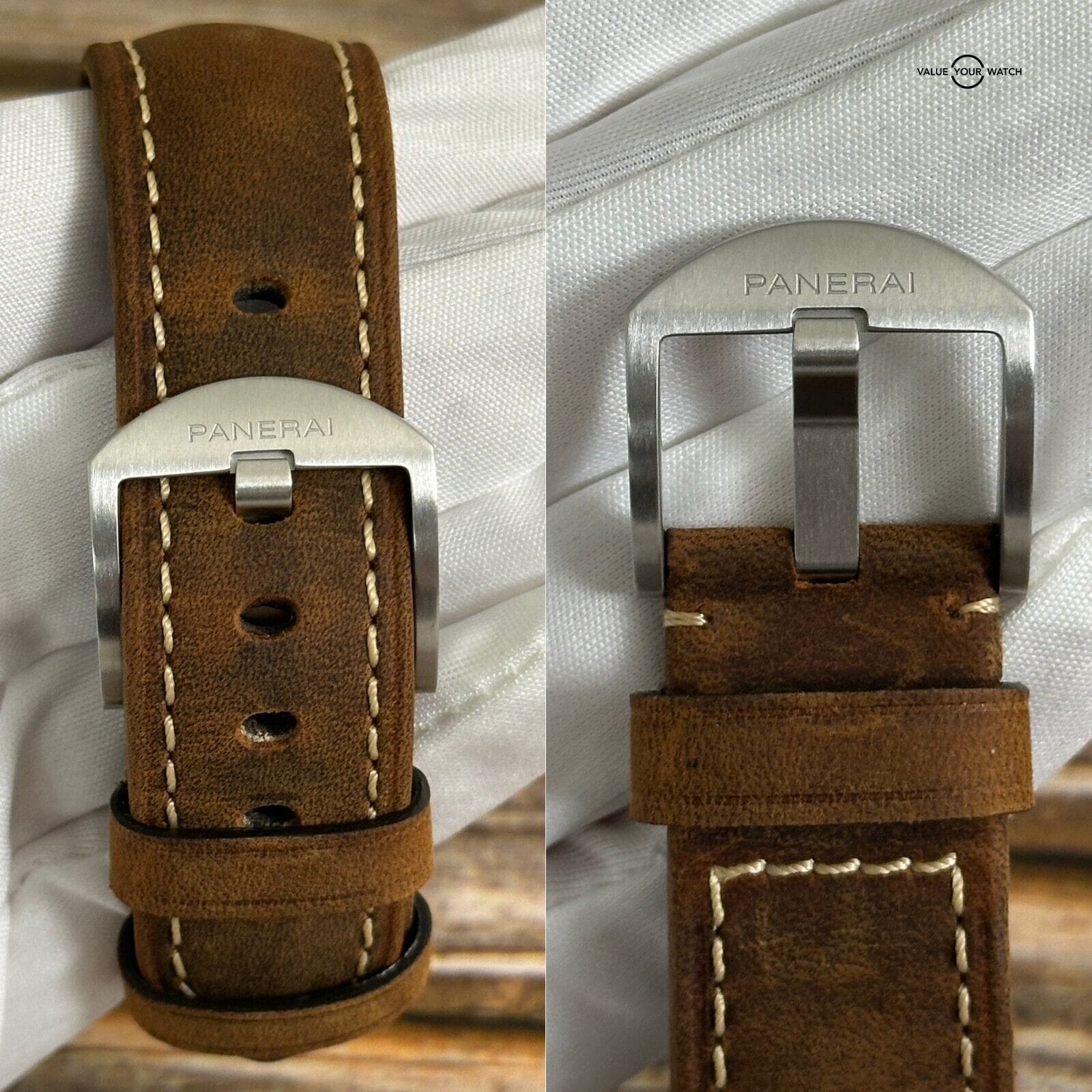 Panerai Luminor 1950 3 Days GMT Power Reserve Acciaio 42mm Hobnail PAM01537 - Image 6