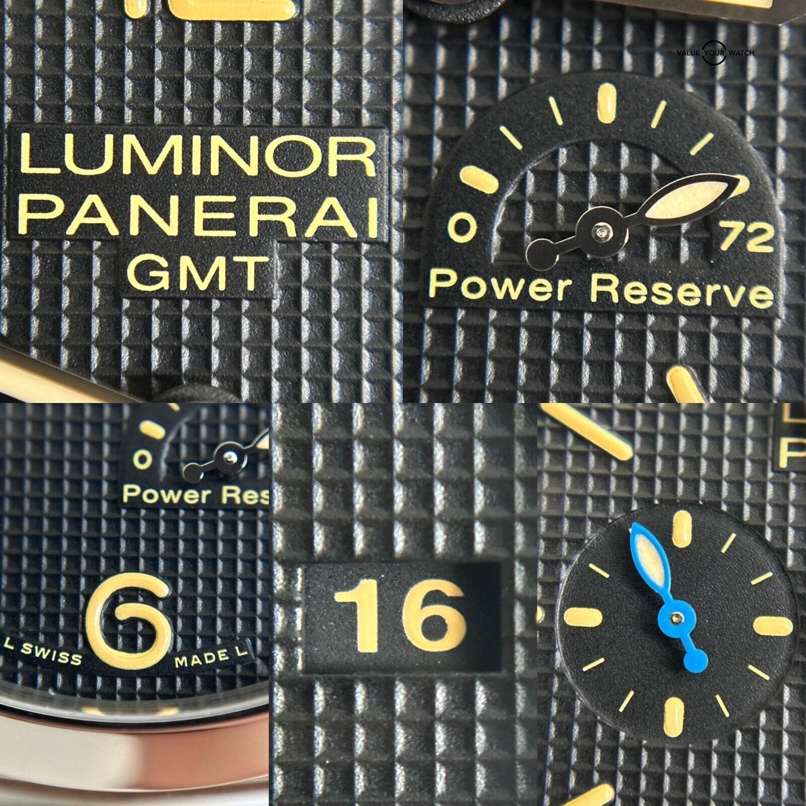 Panerai Luminor 1950 3 Days GMT Power Reserve Acciaio 42mm Hobnail PAM01537 - Image 7