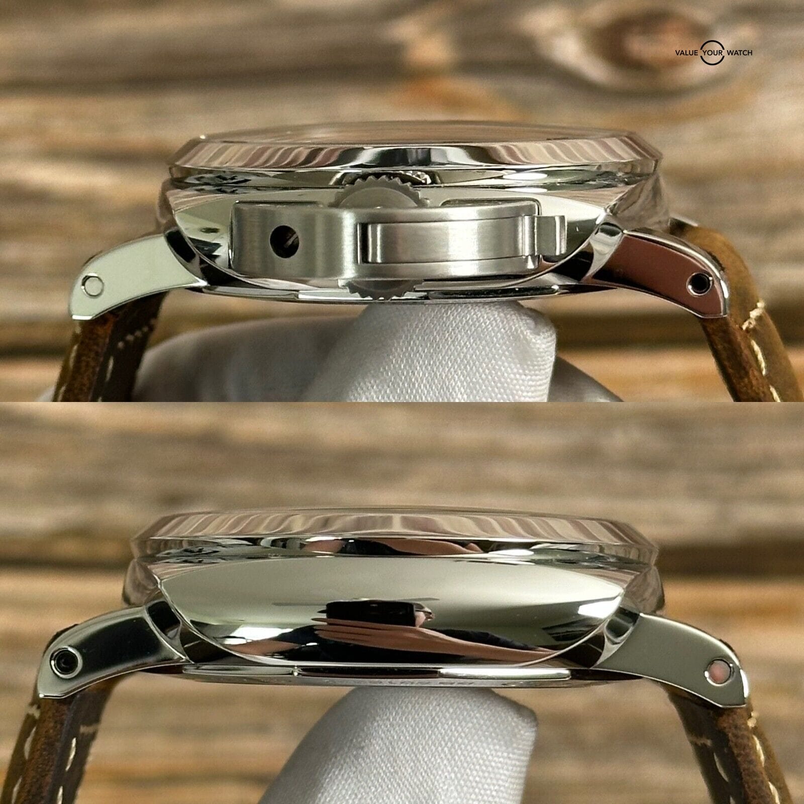 Panerai Luminor 1950 3 Days GMT Power Reserve Acciaio 42mm Hobnail PAM01537 - Image 9