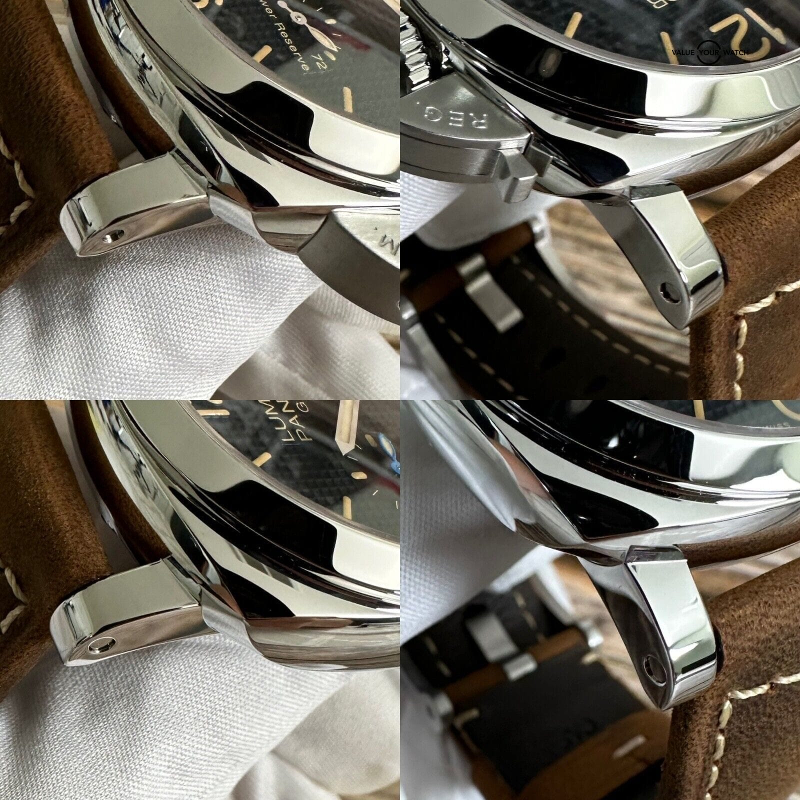 Panerai Luminor 1950 3 Days GMT Power Reserve Acciaio 42mm Hobnail PAM01537 - Image 11