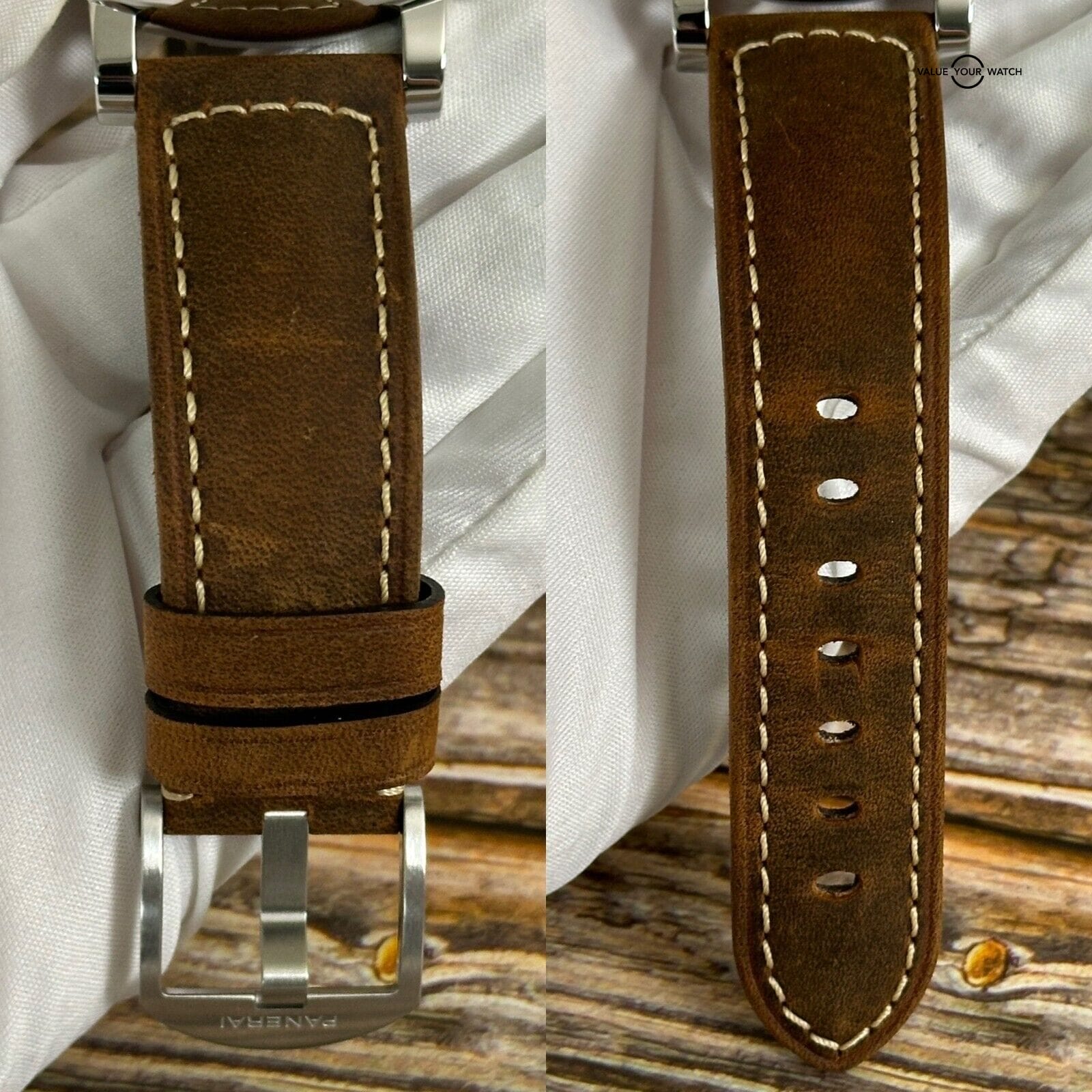 Panerai Luminor 1950 3 Days GMT Power Reserve Acciaio 42mm Hobnail PAM01537 - Image 12