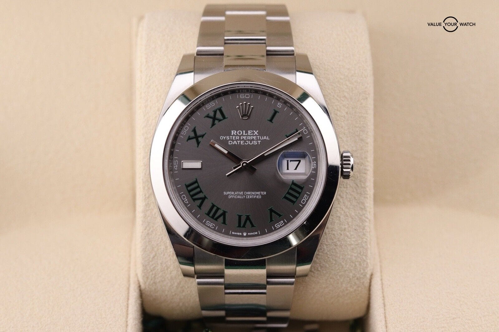 2023 Rolex Datejust 41mm | 126300 | Wimbledon Oyster | Complete Set