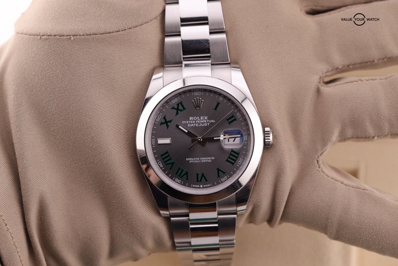 2023 Rolex Datejust 41mm | 126300 | Wimbledon Oyster | Complete Set - Image 3