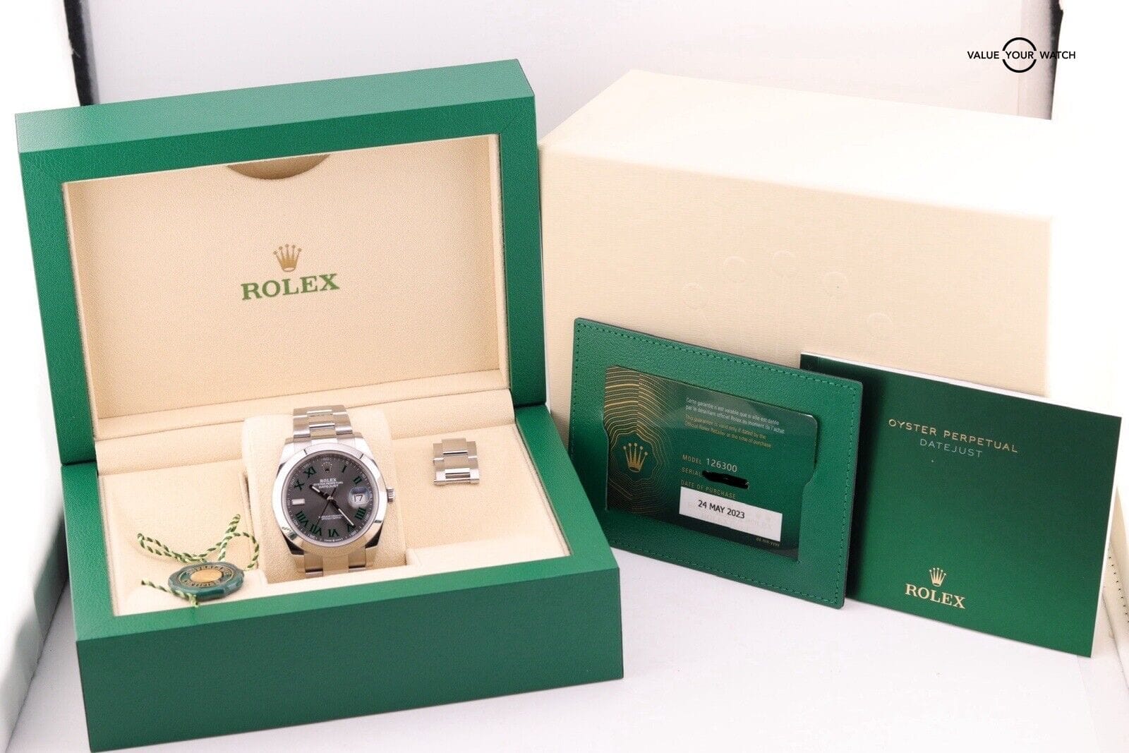 2023 Rolex Datejust 41mm | 126300 | Wimbledon Oyster | Complete Set - Image 4
