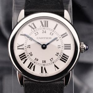 Cartier Ronde Solo Silver Opaline Women’s Watch – Ref. WSRN0019