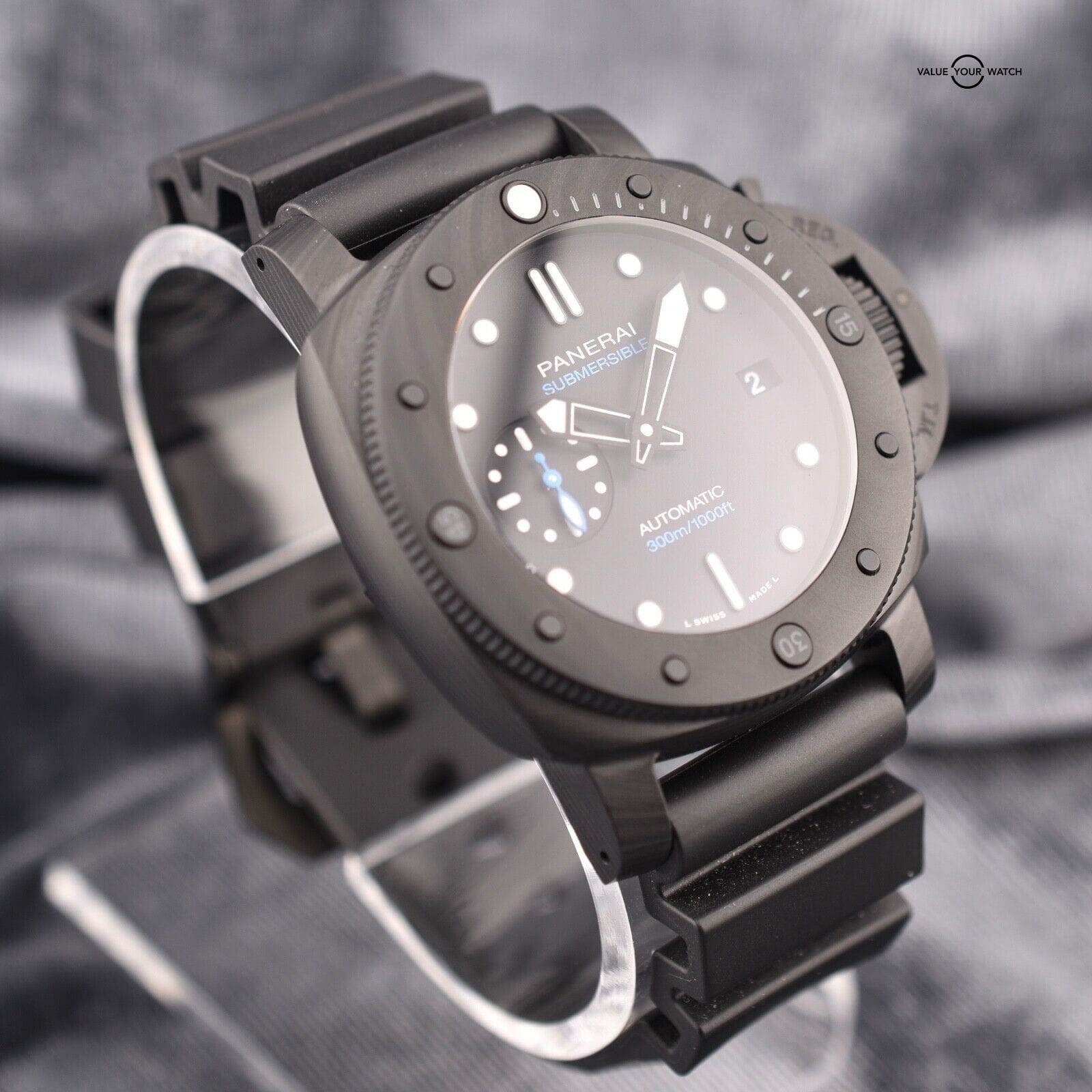 Panerai 1231 Submersible Carbotech 42mm Men's Watch, Ref. PAM01231 w/ B&P (PAM02231) - Image 10