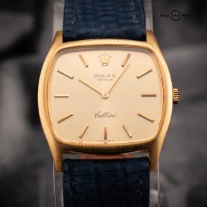 1979 Rolex Cellini, Ref. 3805 Champagne Dial 18K Yellow Gold Mens Watch with B&P