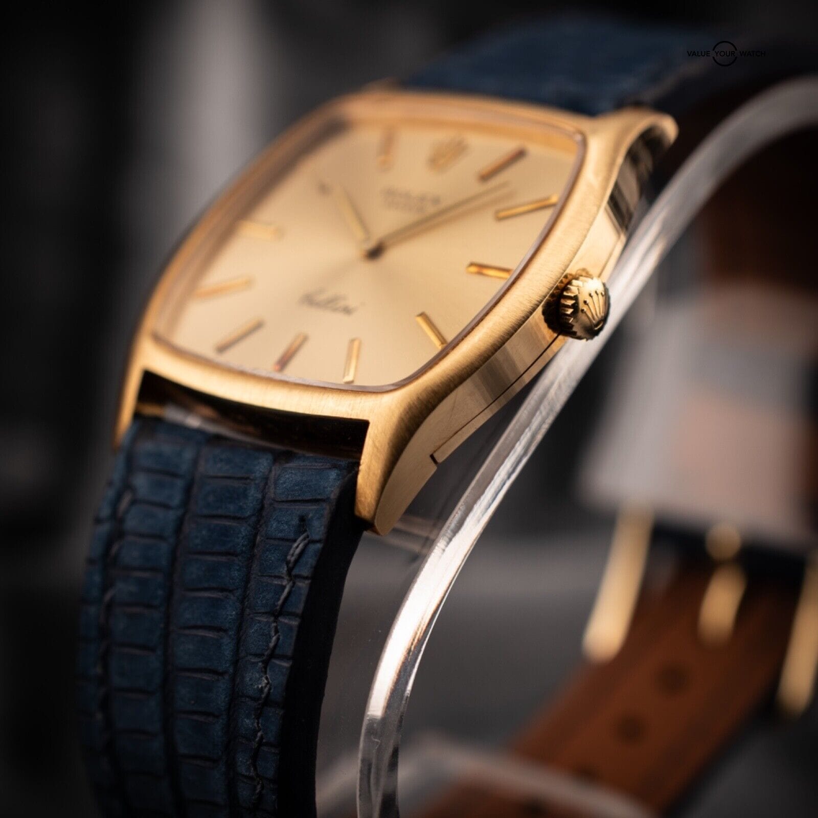 1979 Rolex Cellini, Ref. 3805 Champagne Dial 18K Yellow Gold Mens Watch with B&P - Image 7