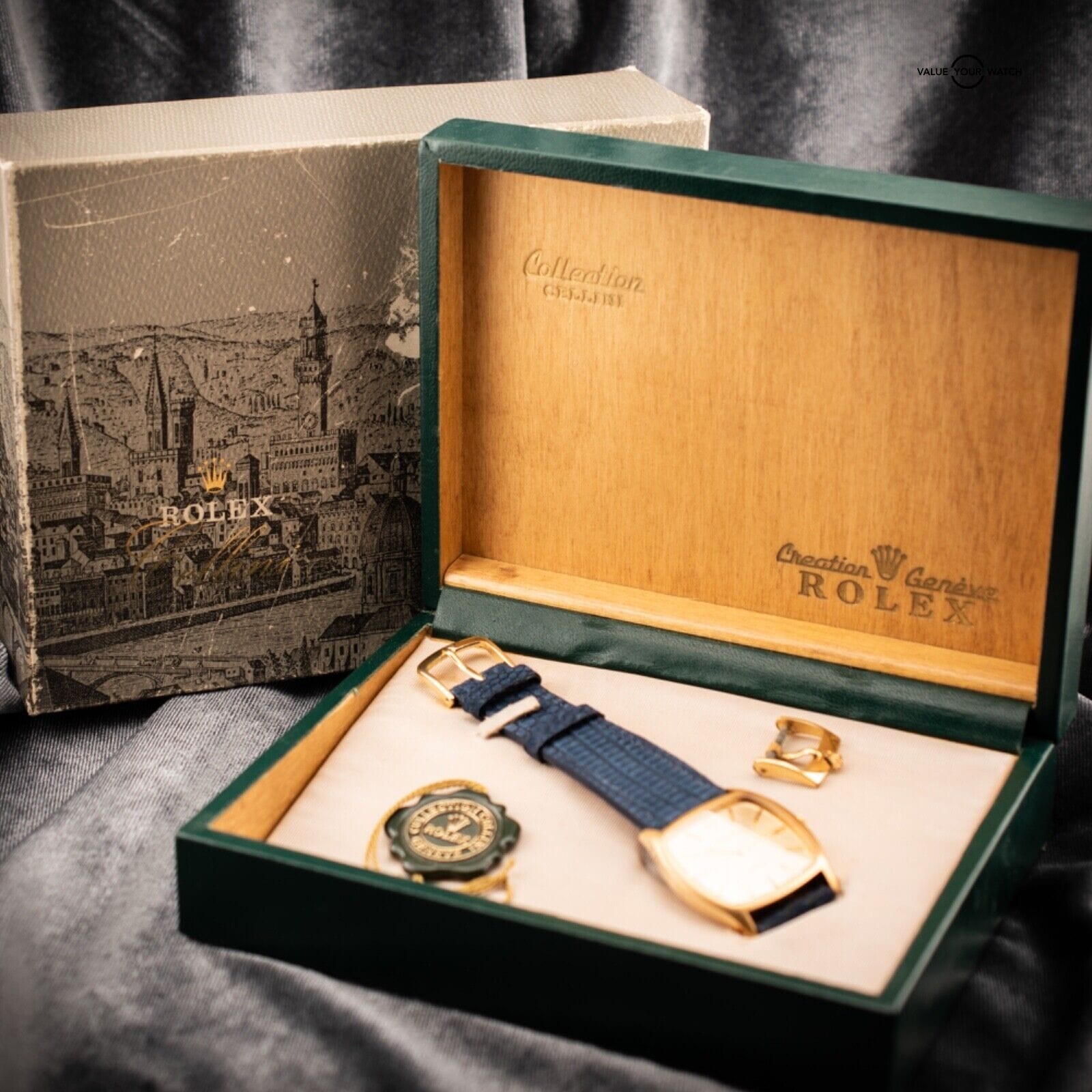 1979 Rolex Cellini, Ref. 3805 Champagne Dial 18K Yellow Gold Mens Watch with B&P - Image 12