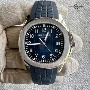 Patek Philippe Aquanaut White Gold Blue Dial 42mm Men’s Watch – 5168G Complete