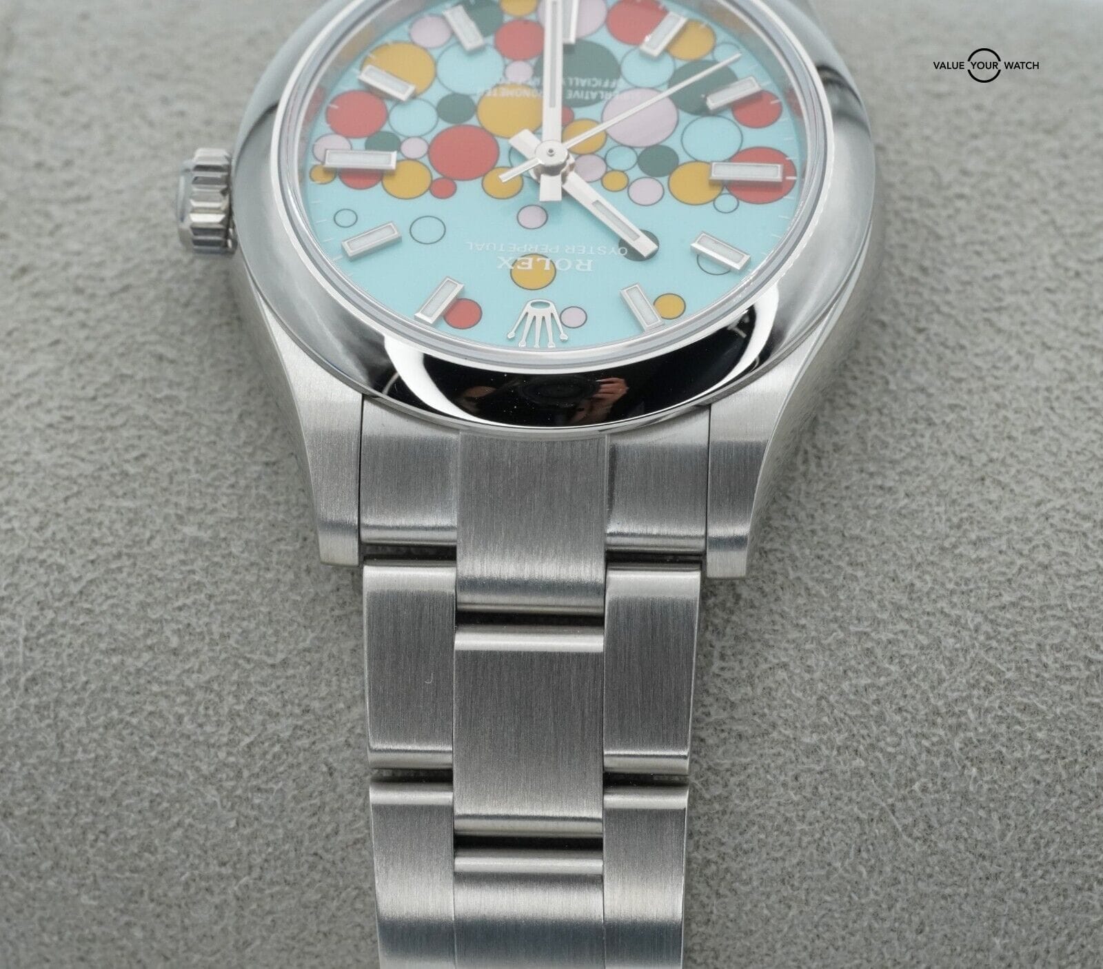 2024 ROLEX Oyster Perpetual 31mm 277200 Turquoise Blue Celebration Dial B/P! - Image 5