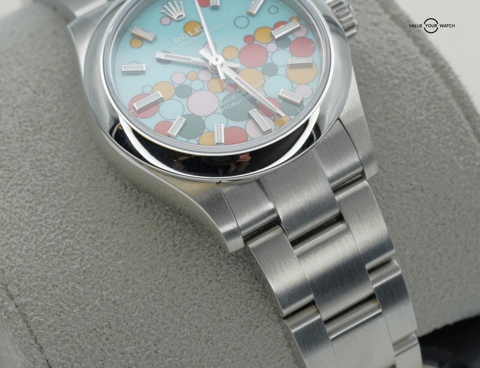 2024 ROLEX Oyster Perpetual 31mm 277200 Turquoise Blue Celebration Dial B/P! - Image 12