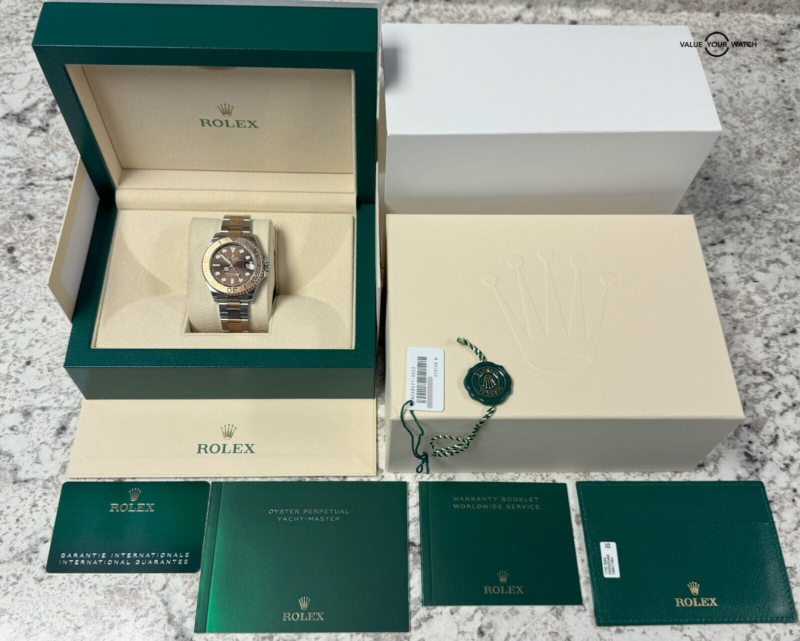 2022 ROLEX Yacht-Master 268621 37mm 18K Rose Gold Chocolate Dial BOXES/PAPERS! - Image 11