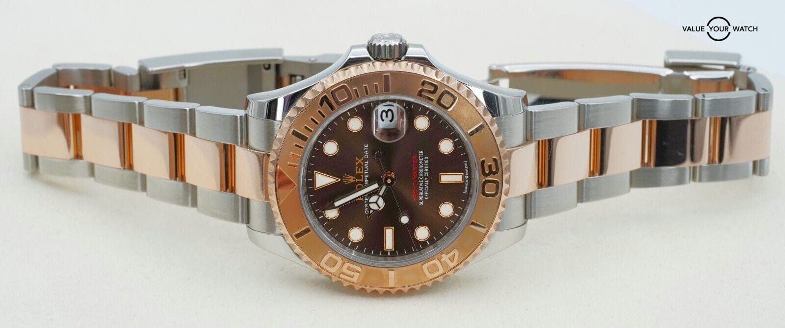 2022 ROLEX Yacht-Master 268621 37mm 18K Rose Gold Chocolate Dial BOXES/PAPERS! - Image 3