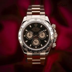 Rolex Daytona 116505 18k Everose Gold Black Dial Oyster Bracelet 40mm Complete Set