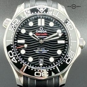 2023 Omega Seamaster Diver 300M Black Dial – Full Set – Ref #210.30.42.20.01.001