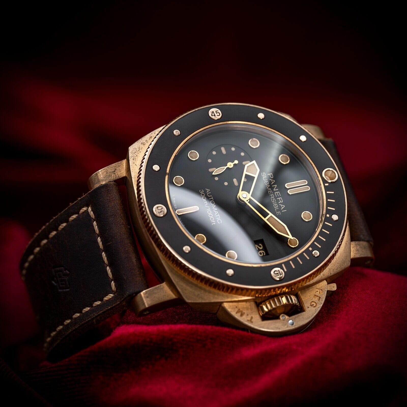 Panerai Luminor Submersible Bronzo PAM00968 47mm Box Papers Bronze PAM 968