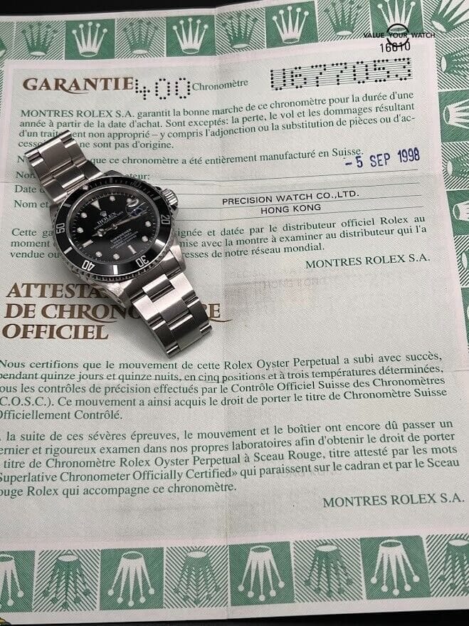 1998 Rolex Submariner Date 16610 40mm watch with Original Papers FRESH SERVICE - Image 10