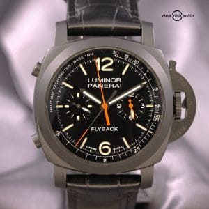 Panerai Luminor Ceramica Flyback Black Dial Watch – MSRP $16,500 – PAM1298
