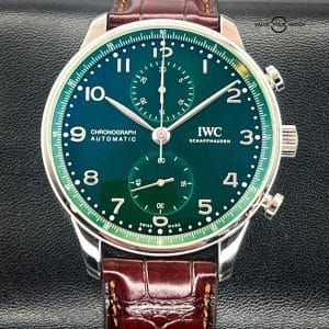 IWC Portugieser Automatic Chronograph Green Dial Men’s Watch – IW371615