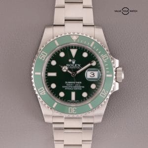 Rolex &#8220;Hulk&#8221; Submariner &#8211; Oyster Bracelet with Green Bezel &amp; Dial &#8211; 116610LV