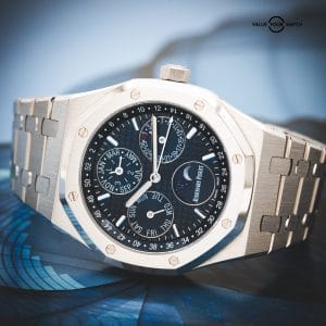 2017 Audemars Piguet Royal Oak Perpetual Calendar 26574ST.OO.1220ST.02 Blue Dial (41mm) FULL SET, SERVICE