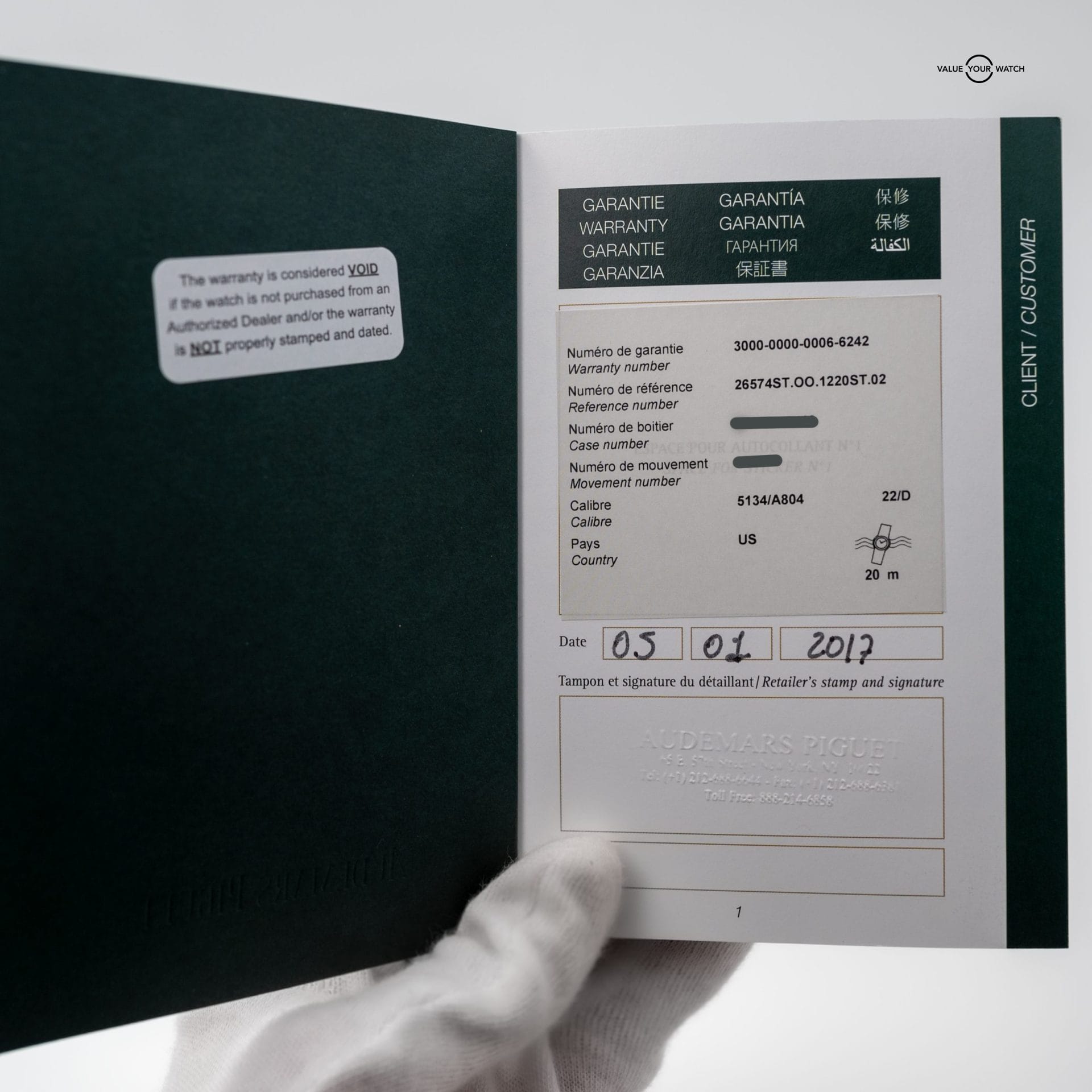 2017 Audemars Piguet Royal Oak Perpetual Calendar 26574ST.OO.1220ST.02 Blue Dial (41mm) FULL SET, SERVICE - Image 15