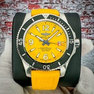 Breitling Superocean Yellow Dial – 44mm – A17367 – FULL SET – MSRP $4410
