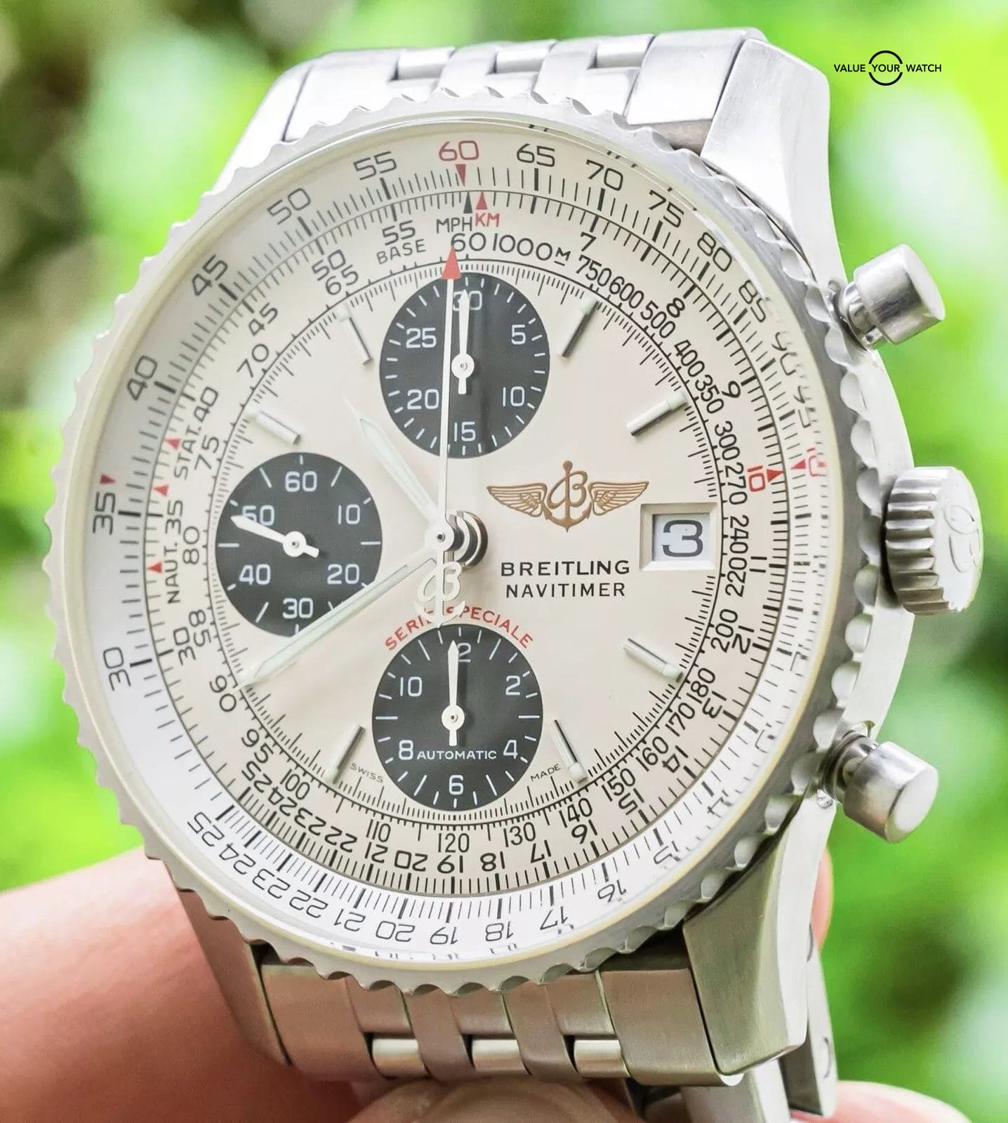 Breitling Navitimer Fighters Special Edition Panda Silver Cream Dial A13330 Value Your Watch
