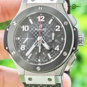 Hublot Big Bang 44 Ceramic Steel $14K MSRP Carbon Fiber Rubber 301.SB.131.RX