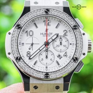 Hublot Big Bang 44 White Dial FACTORY DIAMONDS $19K MSRP 301.SE.230.RW.114