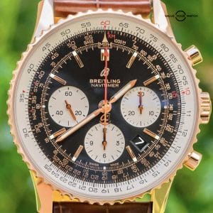 Breitling Navitimer B01 Chronograph 43 Red Gold WARRANTY Complete Rose RB0121