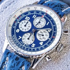 Breitling Navitimer Airborne 38 Blue Dial Chronograph Box Stainless Steel A33030