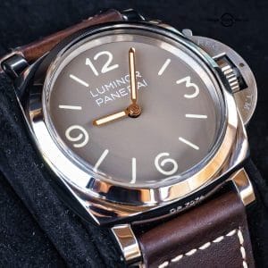 Panerai 663 Luminor 1950 Acciaio Brown Dial Complete 47mm Box Papers PAM00663