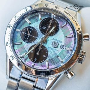 Tag Heuer Carrera Chronograph 41 mm Calibre 16 Mother of Pearl MOP CV201P.BA0794