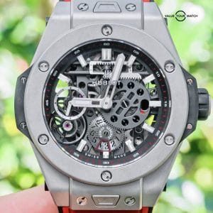 Hublot Big Bang Meca-10 Unico Titanium $22K MSRP Red Rubber 45mm 414.NI.1123.RX