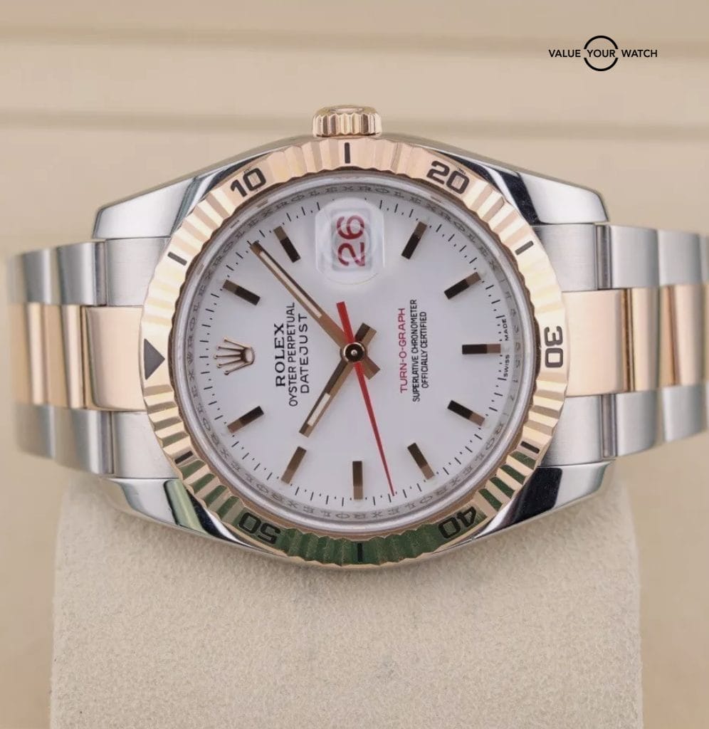 2005 Rolex Datejust 36 Turnograph | ref 116261 | 2 Tone Rose Gold & Steel - Image 10