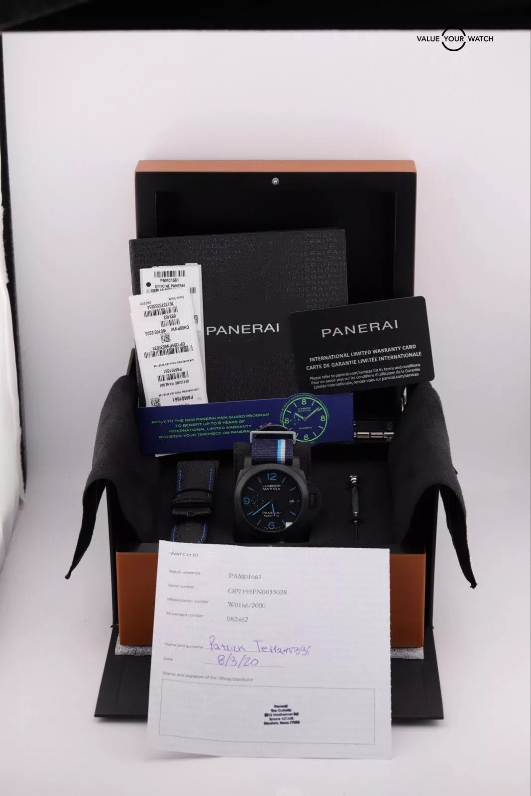 2020 Panerai Luminor Marina Carbotech 44 PAM1661 | 2 OEM Straps | Limited 2000 - Image 8