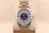 Rolex Oyster Perpetual 36 116034 18k WG Fluted Bezel x Rare Concentric Blue Dial